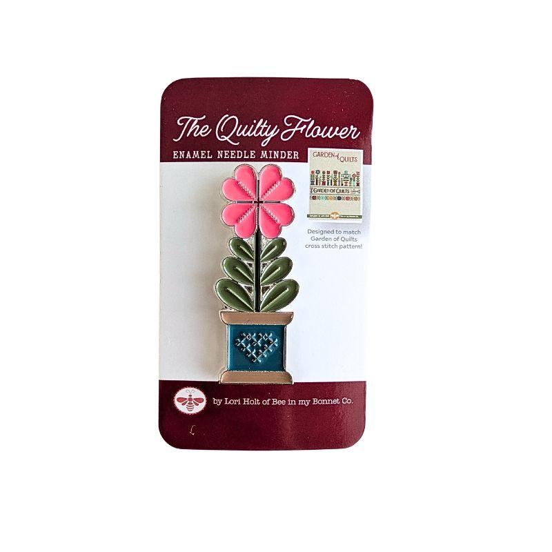 The Quilty Flower Enamel Needle Minder - Lori Holt