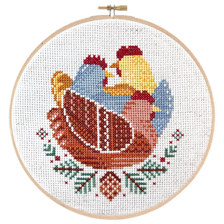 French Hens by Pigeon Coop