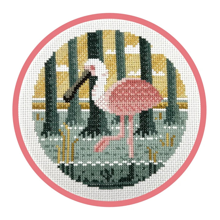 Roseate Spoonbill by Pigeon Coop